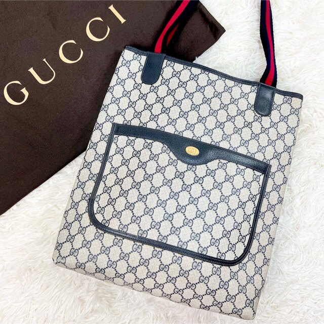 GUCCI オールドグッチ トート シェリーライン インターロッキング