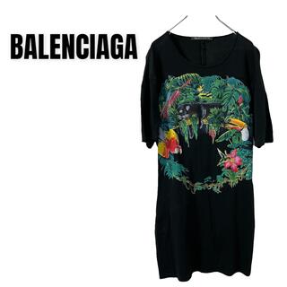 バレンシアガ(Balenciaga)のBALENCIAGA バレンシアガ　ロングTシャツ　シャツワンピース(ひざ丈ワンピース)