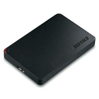 バッファロー(Buffalo)のポータブルHDD HD-PCF500U3-BE(その他)