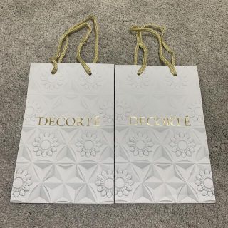 コスメデコルテ(COSME DECORTE)の【コスメデコルテ】ショッピングバッグ　ショッパー　紙袋2枚セット(ショップ袋)