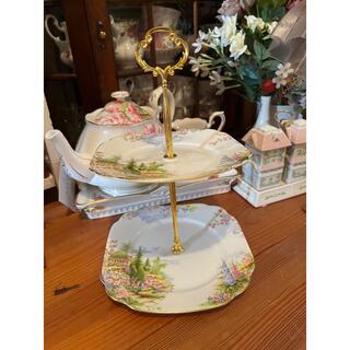 ロイヤルアルバート(ROYAL ALBERT)のケンティッシュロッケリー　ケーキスタンド(食器)