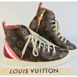 ルイヴィトン(LOUIS VUITTON)の良品★ルイヴィトン・ステラーライン モノグラム ハイカットスニーカー（36）(スニーカー)