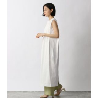 ローリーズファーム(LOWRYS FARM)の新品タグ付　LOWRYSFARM コットンロングワンピース　ホワイト(ロングワンピース/マキシワンピース)