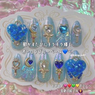 159☆オーダーネイルチップ ハンドメイドのアクセサリー(ネイルチップ)の商品写真