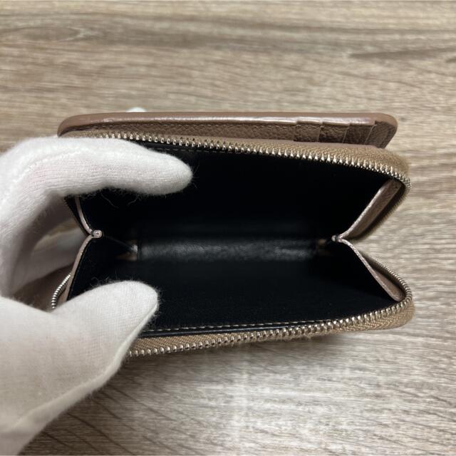 美品 サンローラン 二つ折り財布 コンパクトウォレット レザー