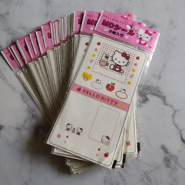 ハローキティ(ハローキティ)の【1999年】HELLO KITTY★MDシール(２枚入り)など【日本限定】新品 エンタメ/ホビーのおもちゃ/ぬいぐるみ(キャラクターグッズ)の商品写真