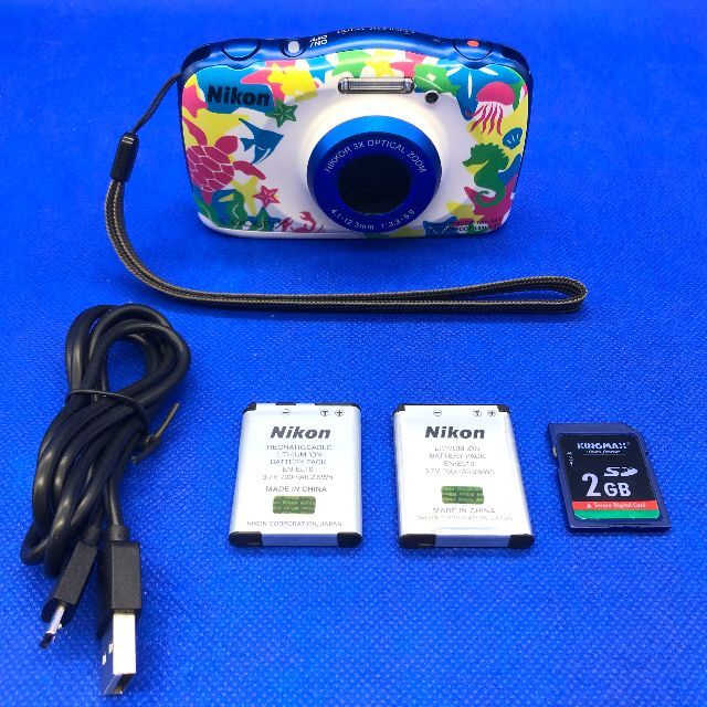 【防水・防塵・耐衝撃】　Nikon COOLPIX W100　マリン