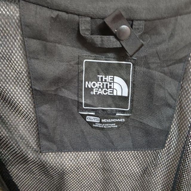 THE NORTH FACE(ザノースフェイス)のUS規格ノースフェイスナイロンジャケットハイベント刺繍ロゴブラック黒古着 メンズのジャケット/アウター(ナイロンジャケット)の商品写真
