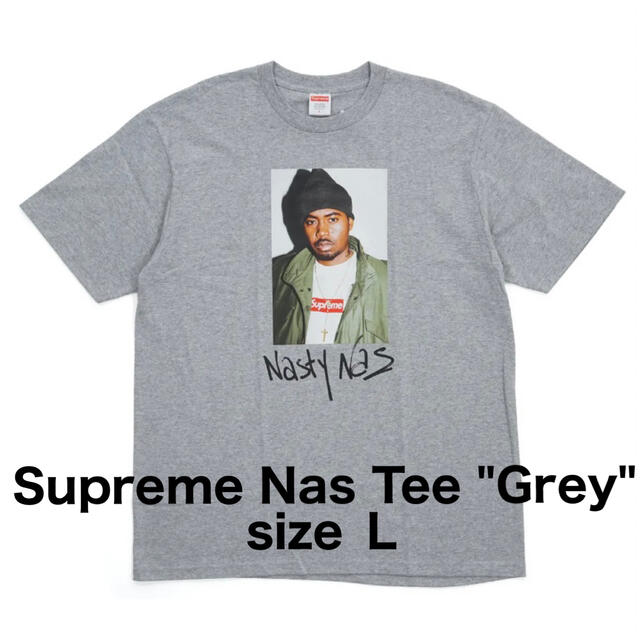Supreme(シュプリーム)のSupreme Nas Tee Grey L シュプリーム ナズ Tシャツ メンズのトップス(Tシャツ/カットソー(半袖/袖なし))の商品写真