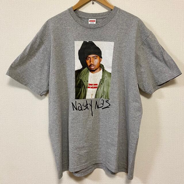 Supreme Nas Tee Grey L シュプリーム ナズ Tシャツ