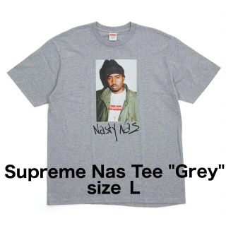 シュプリーム(Supreme)のSupreme Nas Tee Grey L シュプリーム ナズ Tシャツ(Tシャツ/カットソー(半袖/袖なし))