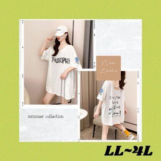 大きいサイズ 春夏韓国 レディース ファッション Tシャツ LL-4L WH(Tシャツ(半袖/袖なし))