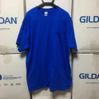 ギルタン(GILDAN)のGILDANギルダン☆半袖無地Tシャツ☆ポケット付き☆ロイヤルブルー青★Mサイズ(Tシャツ/カットソー(半袖/袖なし))