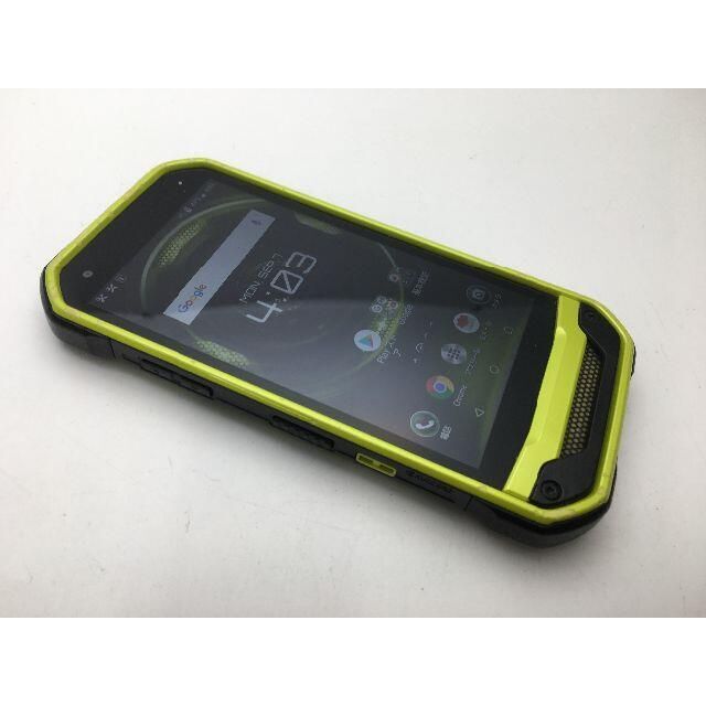 京セラ(キョウセラ)の693 SIMフリー中古au京セラ TORQUE G03 KYV41 グリーン スマホ/家電/カメラのスマートフォン/携帯電話(スマートフォン本体)の商品写真