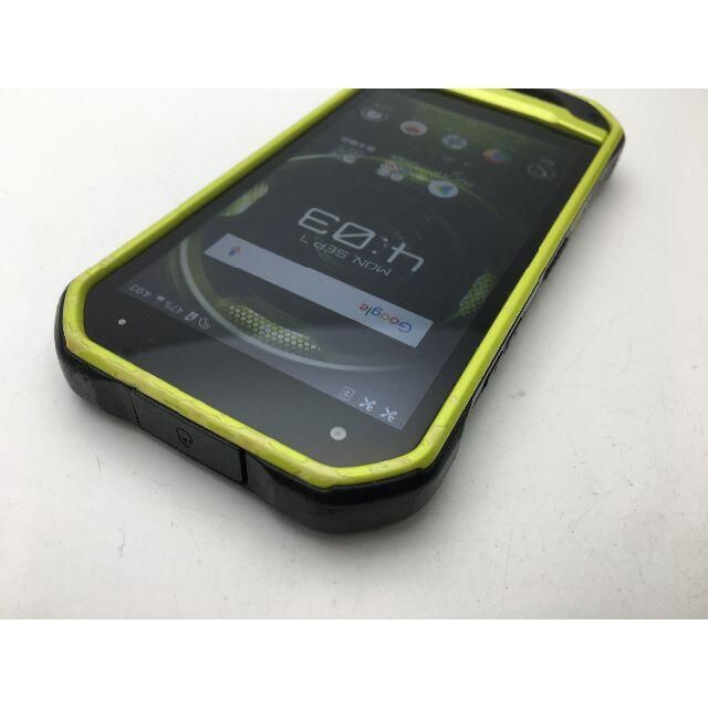 京セラ(キョウセラ)の693 SIMフリー中古au京セラ TORQUE G03 KYV41 グリーン スマホ/家電/カメラのスマートフォン/携帯電話(スマートフォン本体)の商品写真