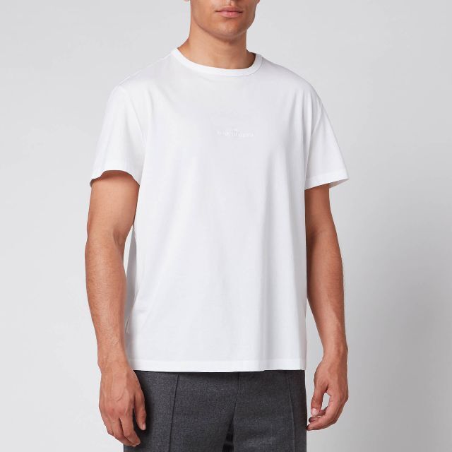 マルジェラ riverse mini logo Tシャツ size46 ホワイト