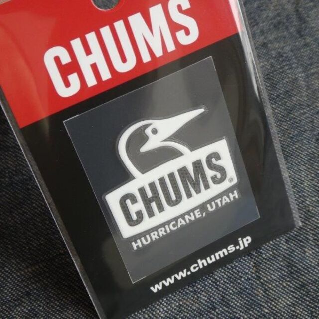 CHUMS(チャムス)の2枚セット CHUMS Emboss Sticker 1125 1127 WH スポーツ/アウトドアのアウトドア(その他)の商品写真