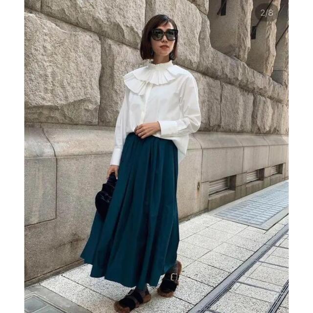 bow.a HARF SLEEVE FRILL BLOUSE ボウエー ボワ