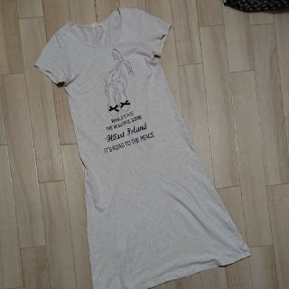 グリーンパークス(green parks)のUSED Tシャツワンピース(ロングワンピース/マキシワンピース)