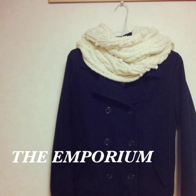 THE EMPORIUM(ジエンポリアム)のマフラー♡白 レディースのファッション小物(マフラー/ショール)の商品写真