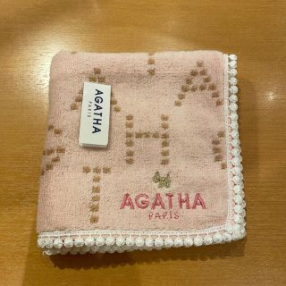 アガタ(AGATHA)のAGATHAタオルハンカチピンク(ハンカチ)