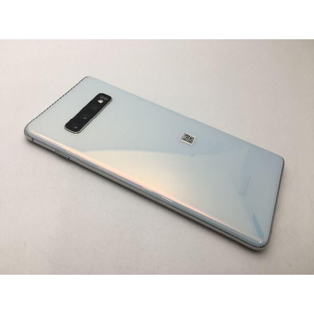 SAMSUNG(サムスン)のR677 SIMフリー au Galaxy S10+ SCV42 ホワイト美品 スマホ/家電/カメラのスマートフォン/携帯電話(スマートフォン本体)の商品写真