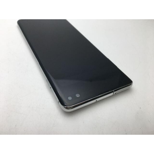 SAMSUNG(サムスン)のR677 SIMフリー au Galaxy S10+ SCV42 ホワイト美品 スマホ/家電/カメラのスマートフォン/携帯電話(スマートフォン本体)の商品写真