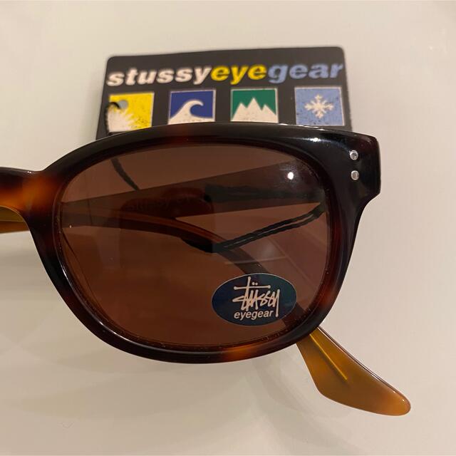 STUSSY(ステューシー)の【deadstock】OLD STUSSY サングラス domino ブラウン レディースのファッション小物(サングラス/メガネ)の商品写真