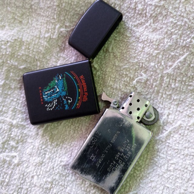 ZIPPO(ジッポー)のジッポ ナイアガラ  1995年 カナダ製 ZIPPO オンタリオ 希少 スリム メンズのファッション小物(タバコグッズ)の商品写真