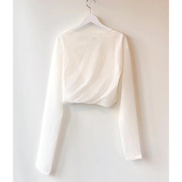 FUMIKA_UCHIDA(フミカウチダ)のフミカウチダ シースルー レイヤード TOPS Stretch Taffeta レディースのトップス(カットソー(長袖/七分))の商品写真