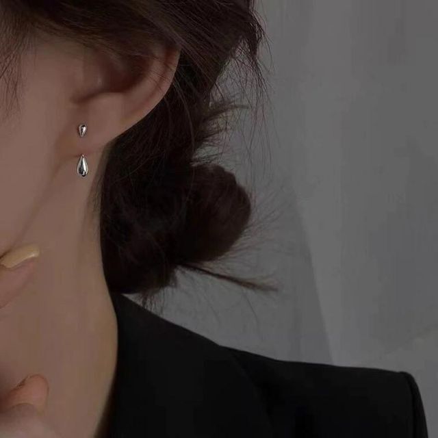 Mila Owen(ミラオーウェン)の【シルバー】2way water drop pierce RP048 レディースのアクセサリー(ピアス)の商品写真