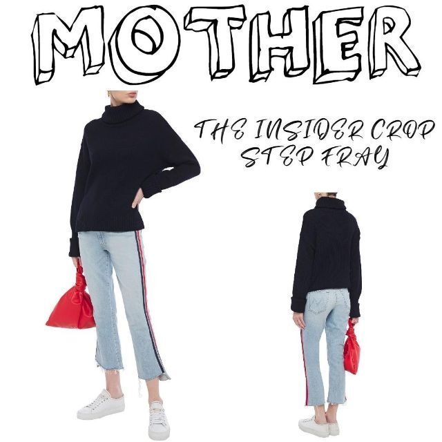 【美品】MOTHER マザー 大人気 INSIDER CROP サイドライン23cm股下