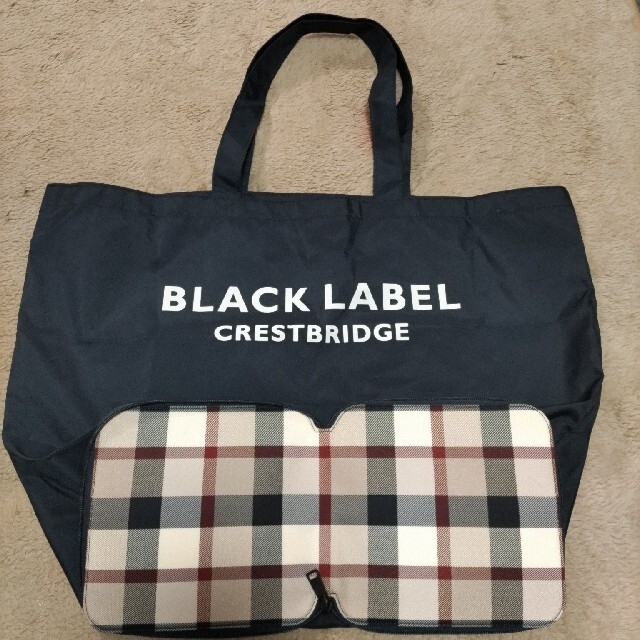 BURBERRY BLACK LABEL(バーバリーブラックレーベル)のバーバリーブラックレーベル　エコバック　中古　L メンズのバッグ(トートバッグ)の商品写真