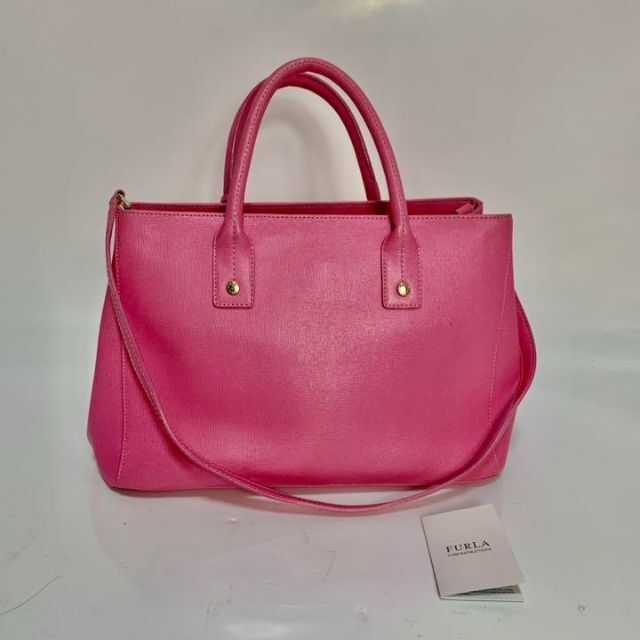 Furla(フルラ)の【美品】FURLA フルラ 2wayハンドバッグ ピンク ショルダー214850 レディースのバッグ(ハンドバッグ)の商品写真