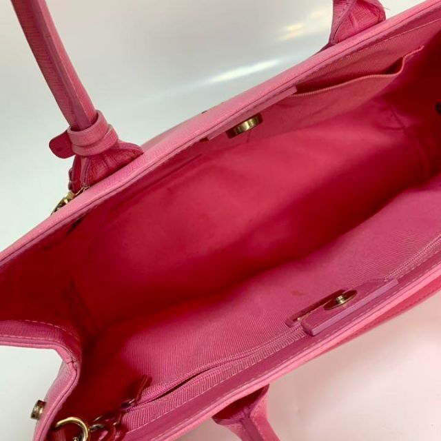 Furla(フルラ)の【美品】FURLA フルラ 2wayハンドバッグ ピンク ショルダー214850 レディースのバッグ(ハンドバッグ)の商品写真