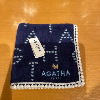 アガタ(AGATHA)のAGATHAタオルハンカチネイビー②(ハンカチ)