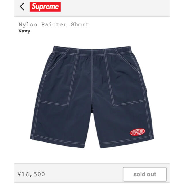 supreme nylon painter shorts