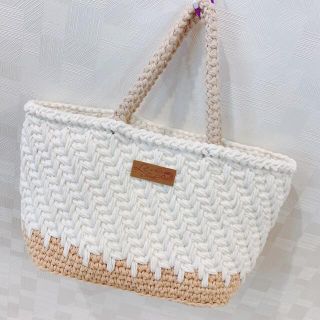 ハンドメイド＊かご風＊ミニバッグ＊手さげ(バッグ)