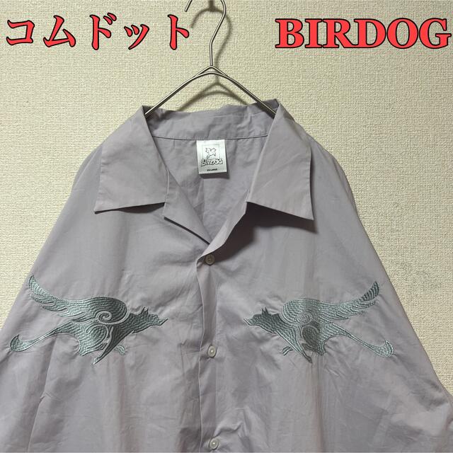 超希少　コムドット　birdog ポップアップ限定　オープンカラーシャツ　刺繍