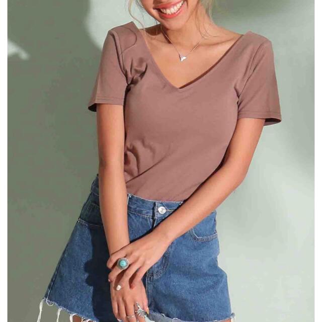 ANAP カップイン VネックTシャツ カップ付トップス | フリマアプリ ラクマ