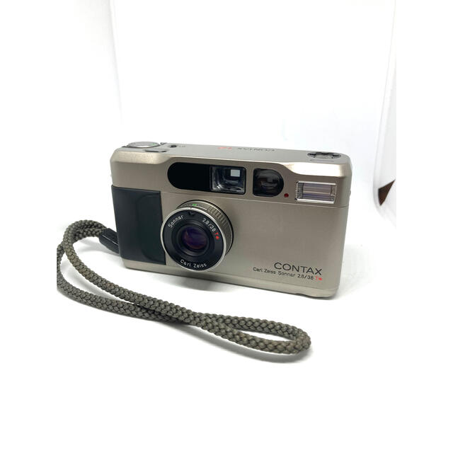 京セラ(キョウセラ)の美品完動品 CONTAX コンタックス T2 ケース付き スマホ/家電/カメラのカメラ(フィルムカメラ)の商品写真