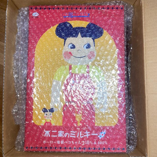 BE＠RBRICK ホーロー看板 ペコちゃん 100％＆400％ ベアブリック