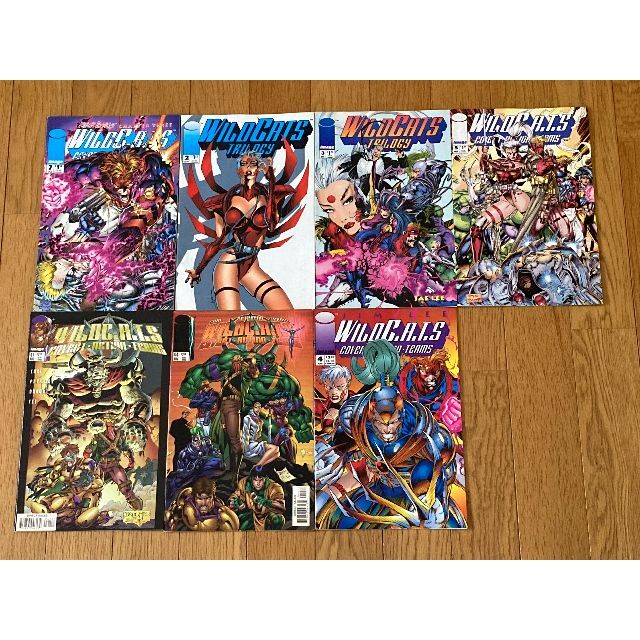 MARVEL(マーベル)の【WILDC.A.T.S】 WILDC.A.T.Sコミック洋書13冊 エンタメ/ホビーの漫画(アメコミ/海外作品)の商品写真