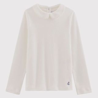 プチバトー(PETIT BATEAU)のプチバトー　衿付長袖カットソー　8ans 128cm(Tシャツ/カットソー)