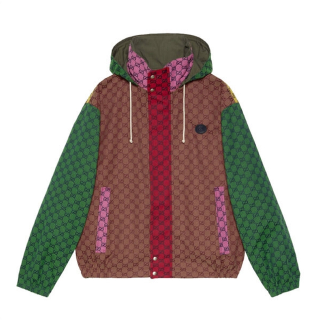 上品な Gucci グッチ マルチカラー リバーシブルジャケット 44サイズ