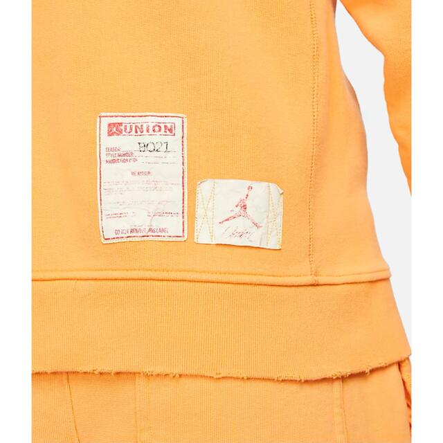 国内完売☆NIKE UNION x JORDAN パーカー Lサイズオレンジ新品