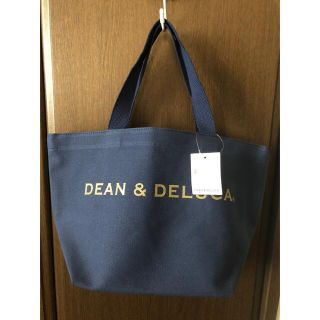 ディーンアンドデルーカ(DEAN & DELUCA)のdean＆deluca トートバッグネイビー Sサイズ(トートバッグ)