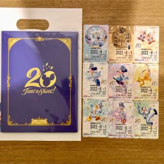 ディズニー(Disney)のリゾートライン 20周年限定 フリーきっぷ コンプリートセット(キャラクターグッズ)