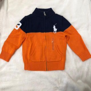 ポロラルフローレン(POLO RALPH LAUREN)の新品未使用 ポロ ラルフローレン ニット パーカー ジャケット 100cm(ジャケット/上着)