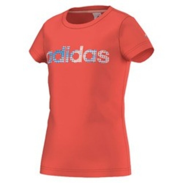 adidas(アディダス)のアディダス adidas 半袖 ロゴＴシャツ キッズ/ベビー/マタニティのキッズ服女の子用(90cm~)(Tシャツ/カットソー)の商品写真